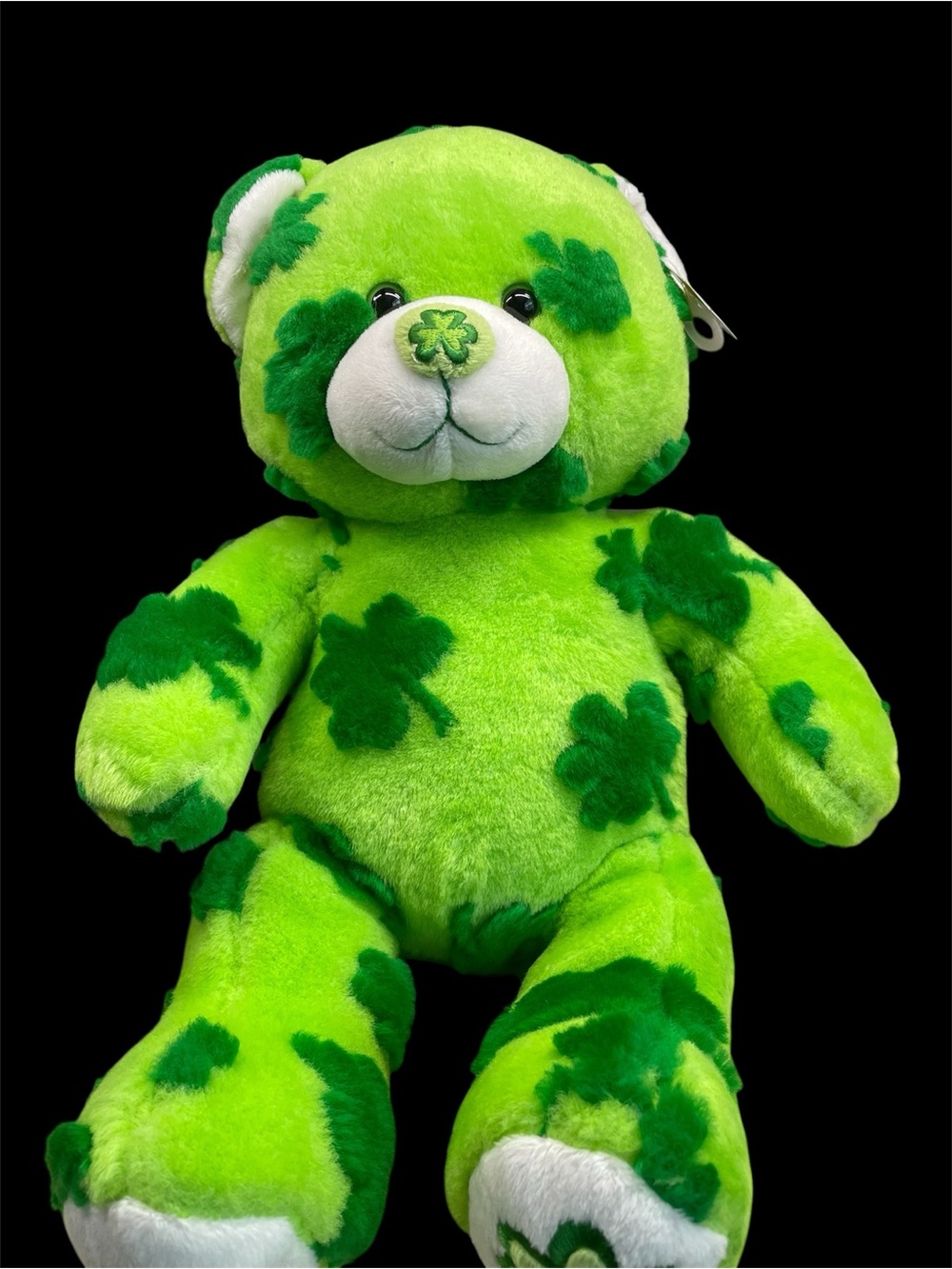 Build-a-Bear Retired Green Shamrock Plush Bear